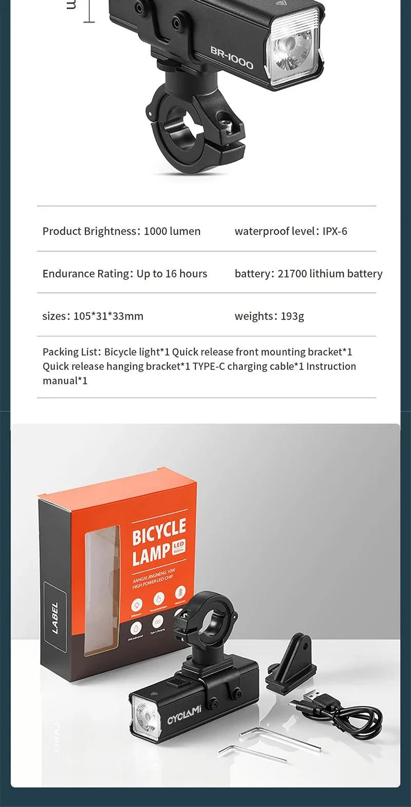 CYCLAMI Bicycle Light - Image 60