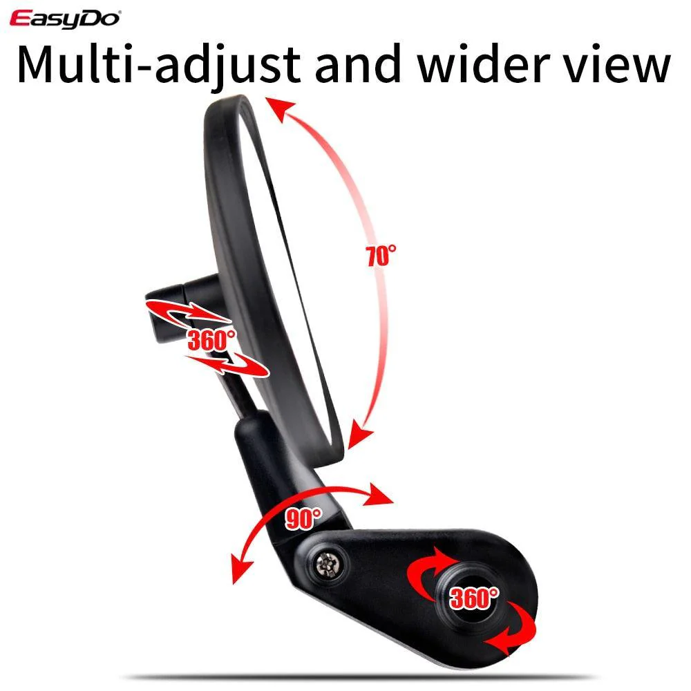 Easy Do Bicycle Handlebar Rear View Mirror 360 Rotate - Image 8