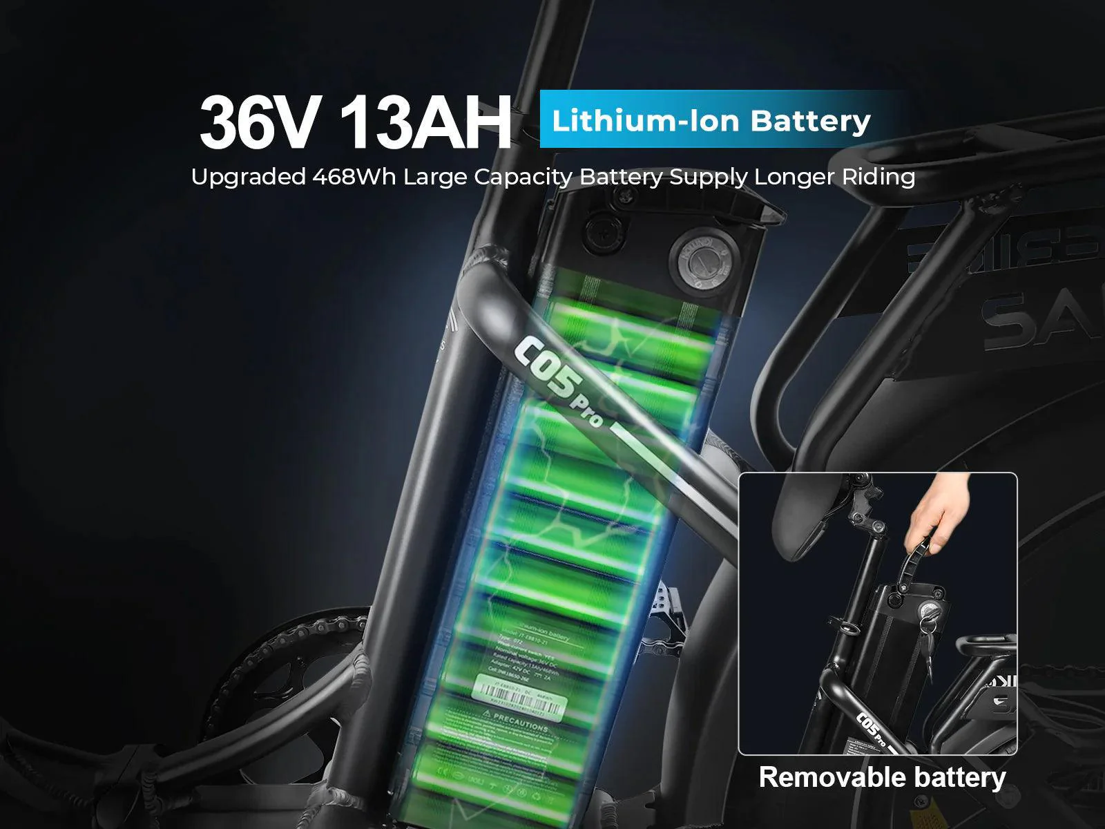 Samebike C05 Pro Electric Bike - Image 16