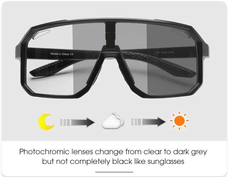 SCVCN Cycling Sunglasses Photochromic Glasses for Men Sun Mountain Bike Road Bicycle Eyewear Cycle Goggles Sports UV400 MTB - Image 14