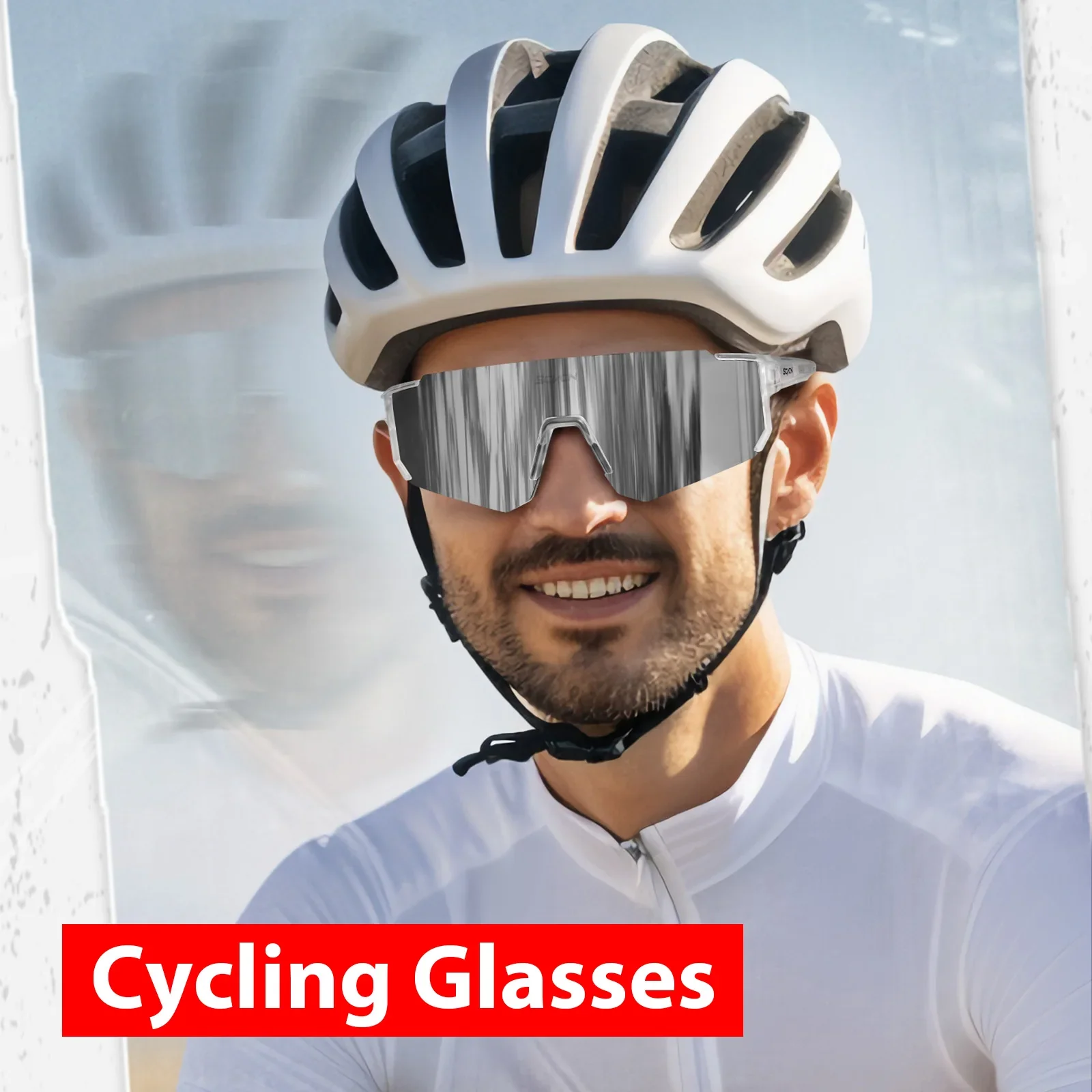 SCVCN new Outdoor Cycling Sunglasses Men MTB Bike Glasses  Sports Mountain Climbing fishing Women Bicycle Cycling UV400 Goggles - Image 3