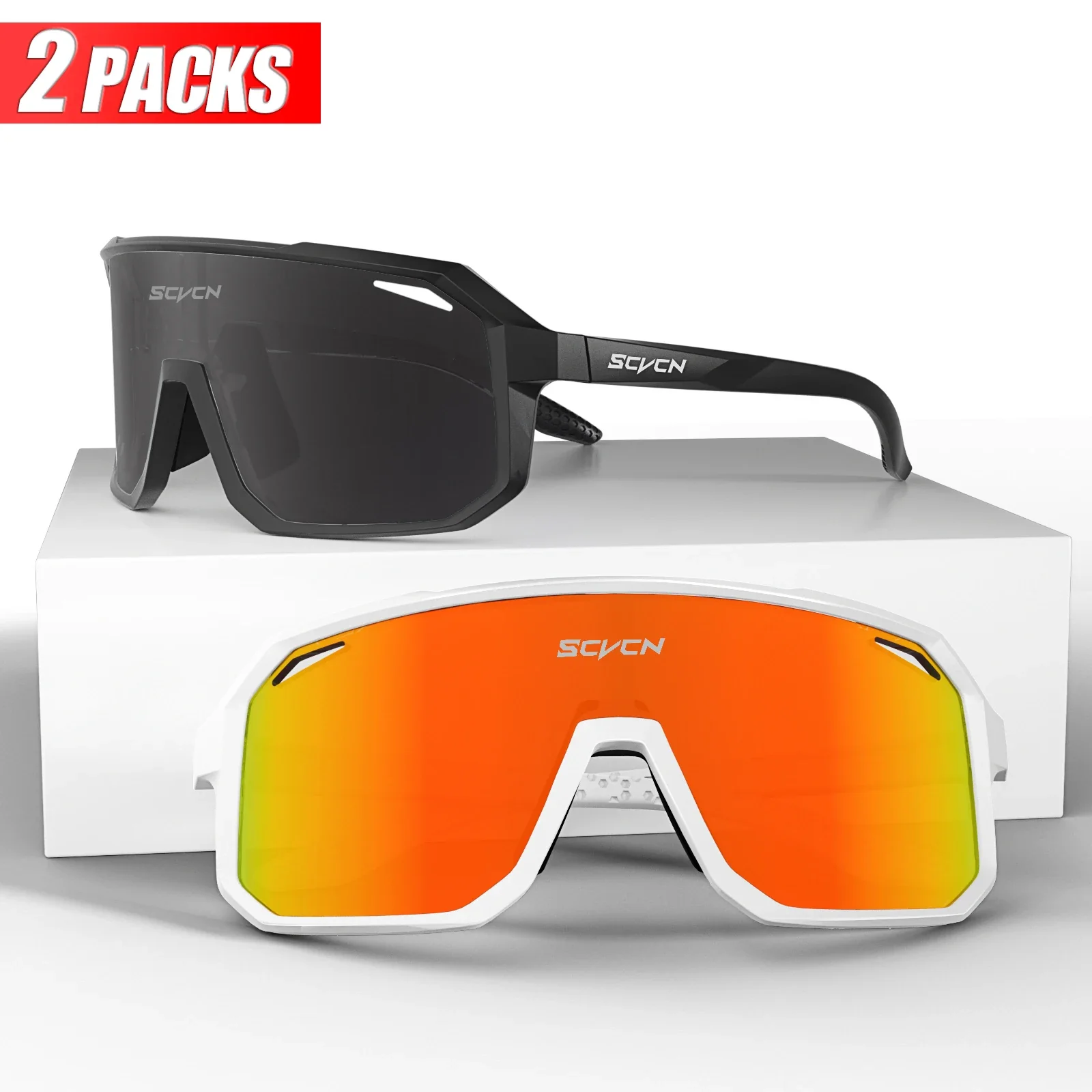 SCVCN Sports Men UV400 Sunglasses Cycling Glasses Runing Cycl Camp Bike Eyewear MTB Outdoor Goggles Bicycle Women Hunting - Image 37