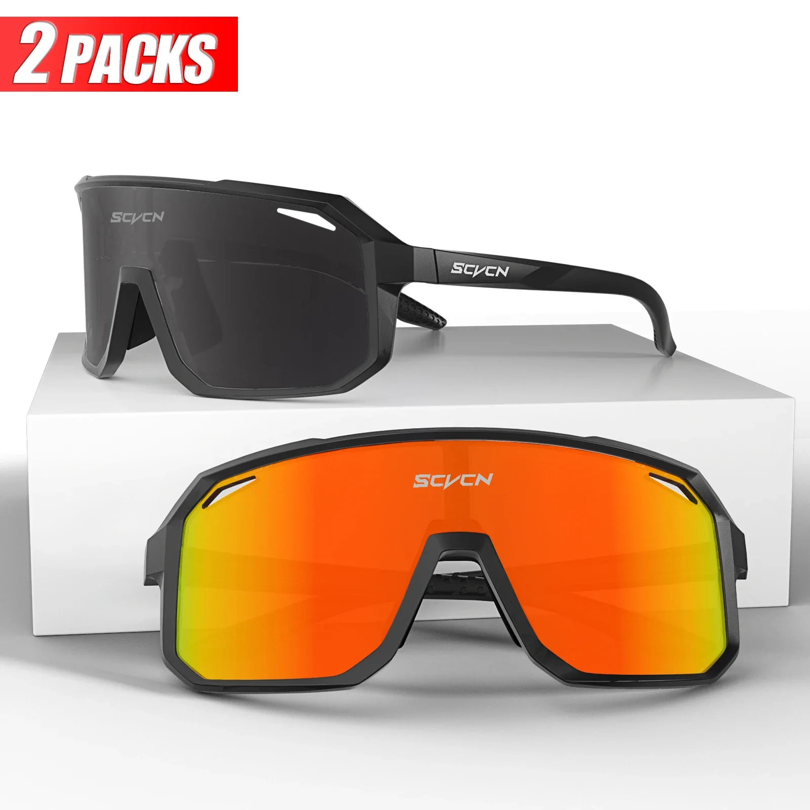 SCVCN Sports Men UV400 Sunglasses Cycling Glasses Runing Cycl Camp Bike Eyewear MTB Outdoor Goggles Bicycle Women Hunting - Image 49
